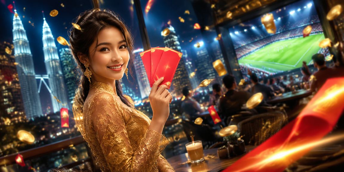 Taruhan bola sepak di Petaling Jaya dengan pakaian kebaya tradisional Malaysia
